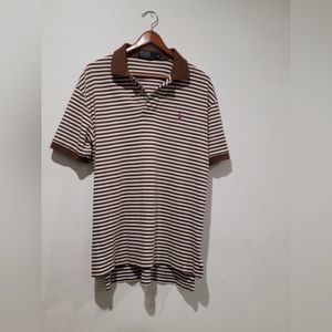 Polo by Ralph Lauren Brown Striped Shirt
